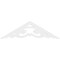 Ekena Millwork Pitch Preston Architectural Grade PVC Gable Pediment, 36"W x 10 1/2"H x 1"P (7/12) GPP036X011X100PRE - alternate 4